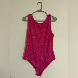 Lexbreezy Pink Quilt Bodysuit